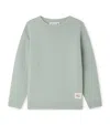 Bonpoint Jason Elbow-patch Wool Sweater In Blue