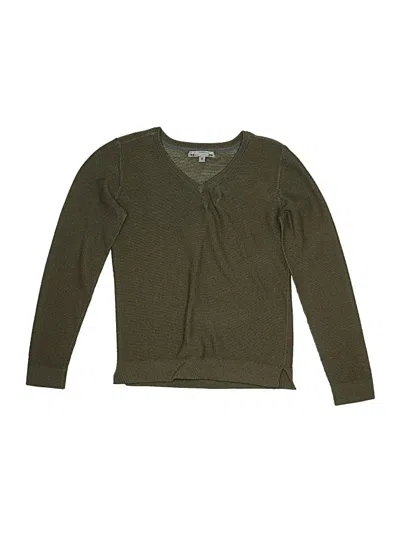 Pre-owned Bonpoint Kids' Wool Pullover Sweater In Green