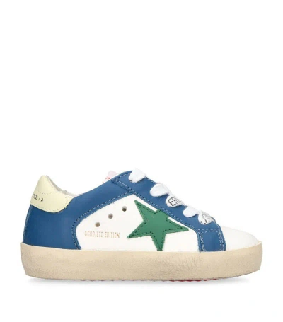 Bonpoint Kids' X Golden Goose Leather Sneakers In Blue