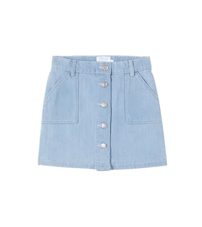 Bonpoint Kids' X Guest In Residence Dexie Denim Skirt In Blue