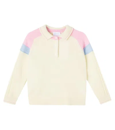 Bonpoint Kids' X Guest In Residence Lynsey Polo Sweater In Yellow