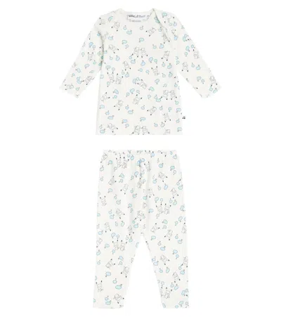 Bonpoint Baby Timi Printed Cotton Onesie In Im Blanc Naturel
