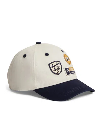 Bonpoint Kids'  X Porsche Baseball Cap In Ivory