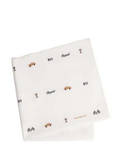 Bonpoint Kids' X Porsche Cayati Scarf In White