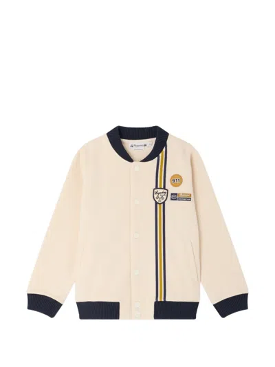 Bonpoint Kids' X Porsche Christopher Bomber Jacket In Neutral