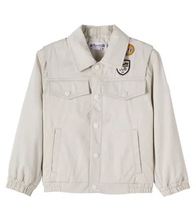Bonpoint Kids' X Porsche Lodge Cotton Jacket In Sand