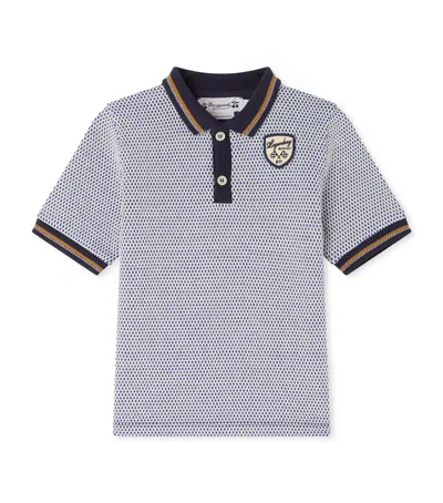Bonpoint Kids'  X Porsche Polo Shirt In Blue