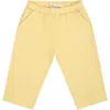 Bonpoint Yellow Trousers For Baby Boy With Logo In Yellow
