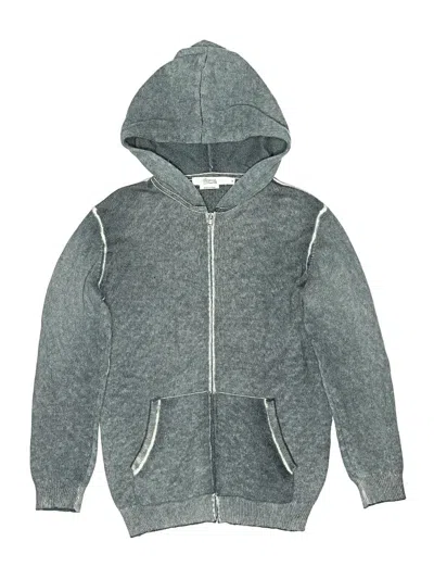 Pre-owned Bonpoint Kids' Zip Up Hoodie In Gray