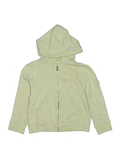 Pre-owned Bonpoint Kids' Zip Up Hoodie In Green