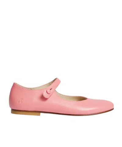 Bonpoint Ella Round Toe Ballerina Flats In Pink