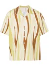Bonsai Abstract-print Shirt In Yellow