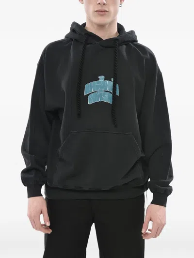 Bonsai Antonia Logo-print Hoodie In Black