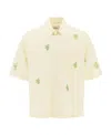 Bonsai Appliqué-detailing Virgin-wool Shirt In White