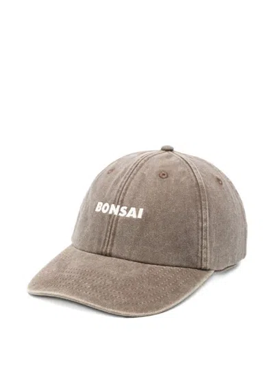 Bonsai Logo Baseball Cap In Brown