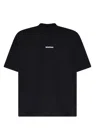 Bonsai Logo Print Oversize Cotton T-shirt In Black
