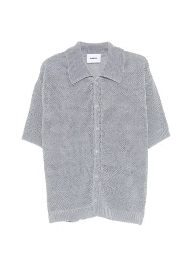 Bonsai Buttoned Short-sleeve Shirt In Gray