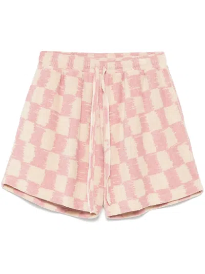 Bonsai Shorts Mit Schachbrettmuster In Nude