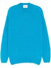 Bonsai Chenille Crew-neck Sweater In Hellblau
