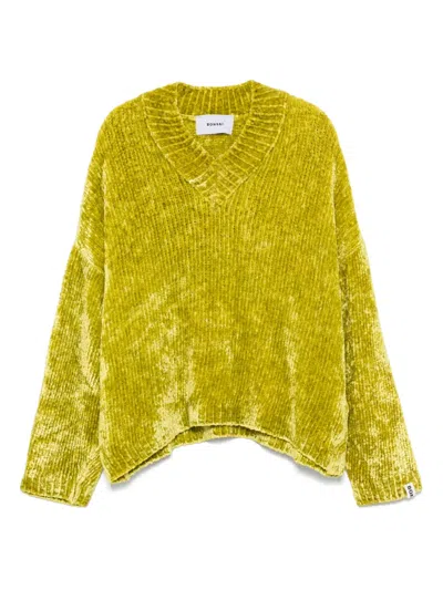 Bonsai Chenille Sweater In Green