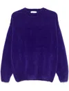 Bonsai Chenille Sweater In Purple