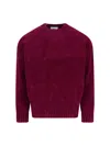 Bonsai Chenille Sweater In Red