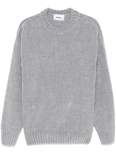 Bonsai Chenille-texture Sweater In Grey