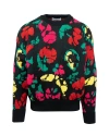 BONSAI CLOTHING OVERSIZED CREWNECK IN MULTICOLOR PATTERN
