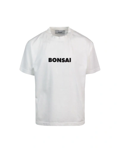 Bonsai Clothing T-shirt Regular Logo Bianca In White