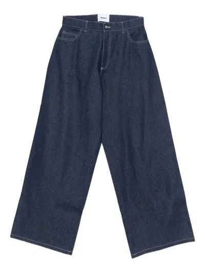 Bonsai Contrast-stitch Jeans In Blue
