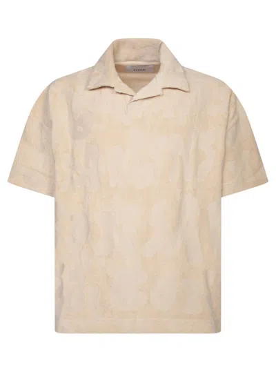 Bonsai Cotton Polo T-shirt In Beige