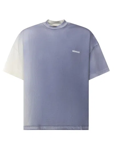 Bonsai Cotton T-shirt With Logo In Purple