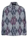 Bonsai Diamond Texture Shirt Jacket In Gray