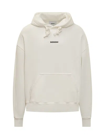 Bonsai Drawsting Hoodie In White