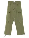 Bonsai Drawstring Cargo Pants In Green