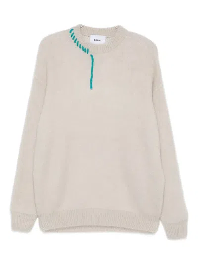Bonsai Embroidered Yarn-detail Sweater In Neutral