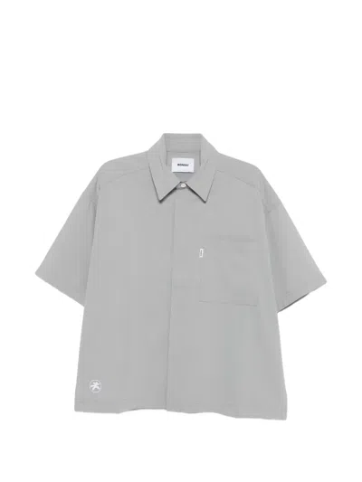 Bonsai Embroidered-logo Shirt In Gray