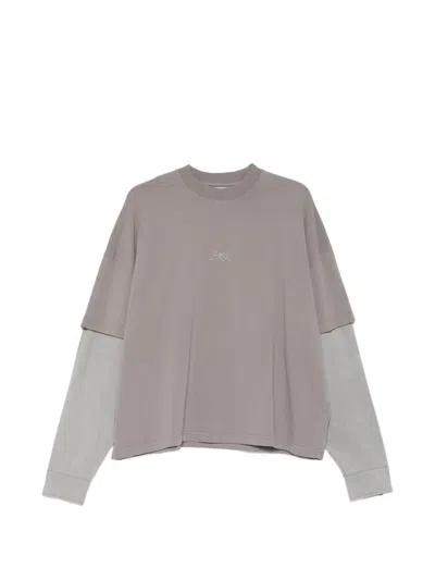 Bonsai Embroidered-logo T-shirt In Brown