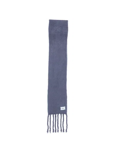 Bonsai Fringed Logo-patch Scarf In Yellow