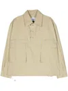 Bonsai Goa Safari Pointed-collar Crinkled Shirt In Neutrals