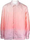 Bonsai Gradient-effect Cotton Shirt In Pink