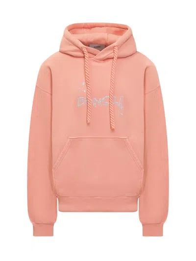 Bonsai Logo-print Cotton Hoodie In Pink