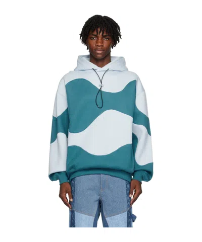 Bonsai Blue Paneled Hoodie