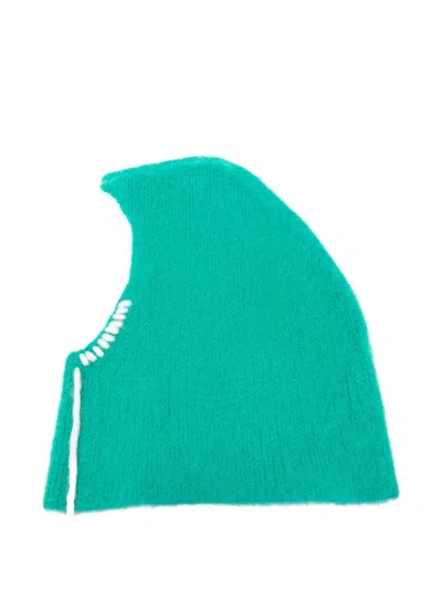 Bonsai Knit Balaclava In Green