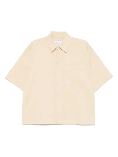 Bonsai Logo-embroidered Shirt In Yellow