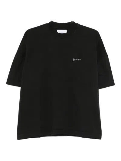 Bonsai Logo-embroidery T-shirt In Black