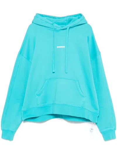 Bonsai Logo-print Hoodie In Blue