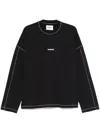 Bonsai Logo-print Long-sleeve T-shirt In Black