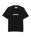 Bonsai Logo-printed Crewneck T-shirt In Black