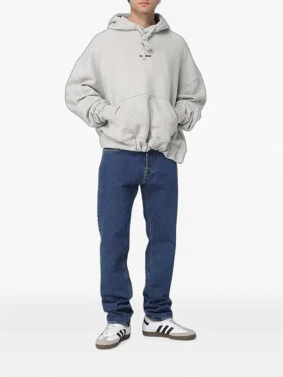 Bonsai Logo-print Pouch-pocket Hoodie In Gray